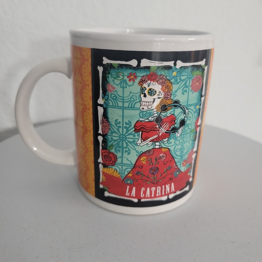 CATRINA Day of The Dead Dia De Los Muertos La Catrina Skull Coffee Mug Tea Cup